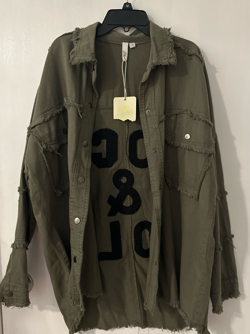 Elan Olive Green Casual Button-Up Shirt